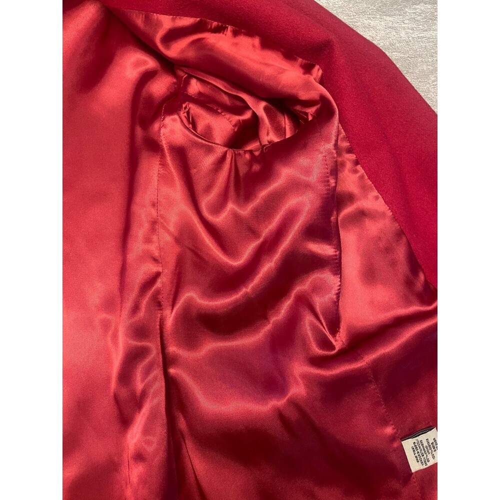 LL Bean 18R Cashmere Wool Blazer Jacket Valentine's Day Red Classic Workwear - Picture 5 of 9